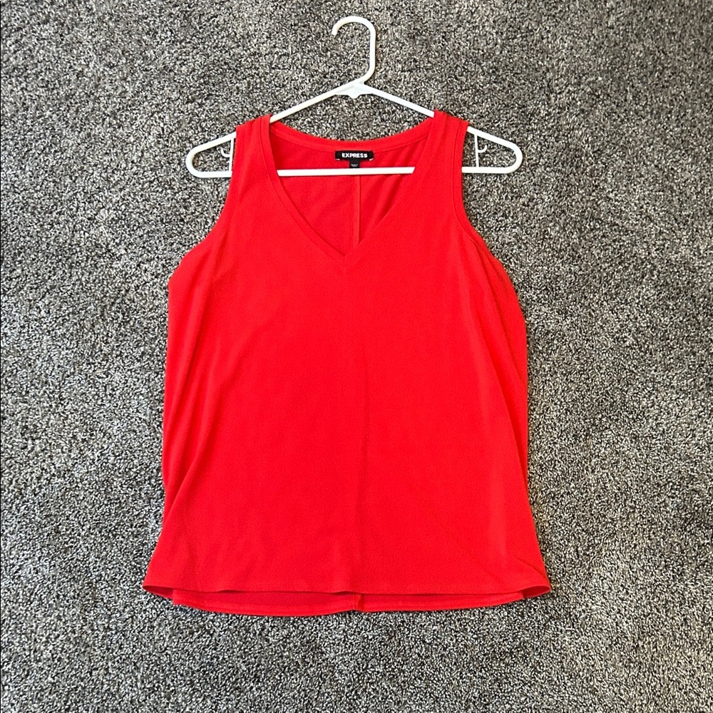 Express Vibrant Red Tank Top